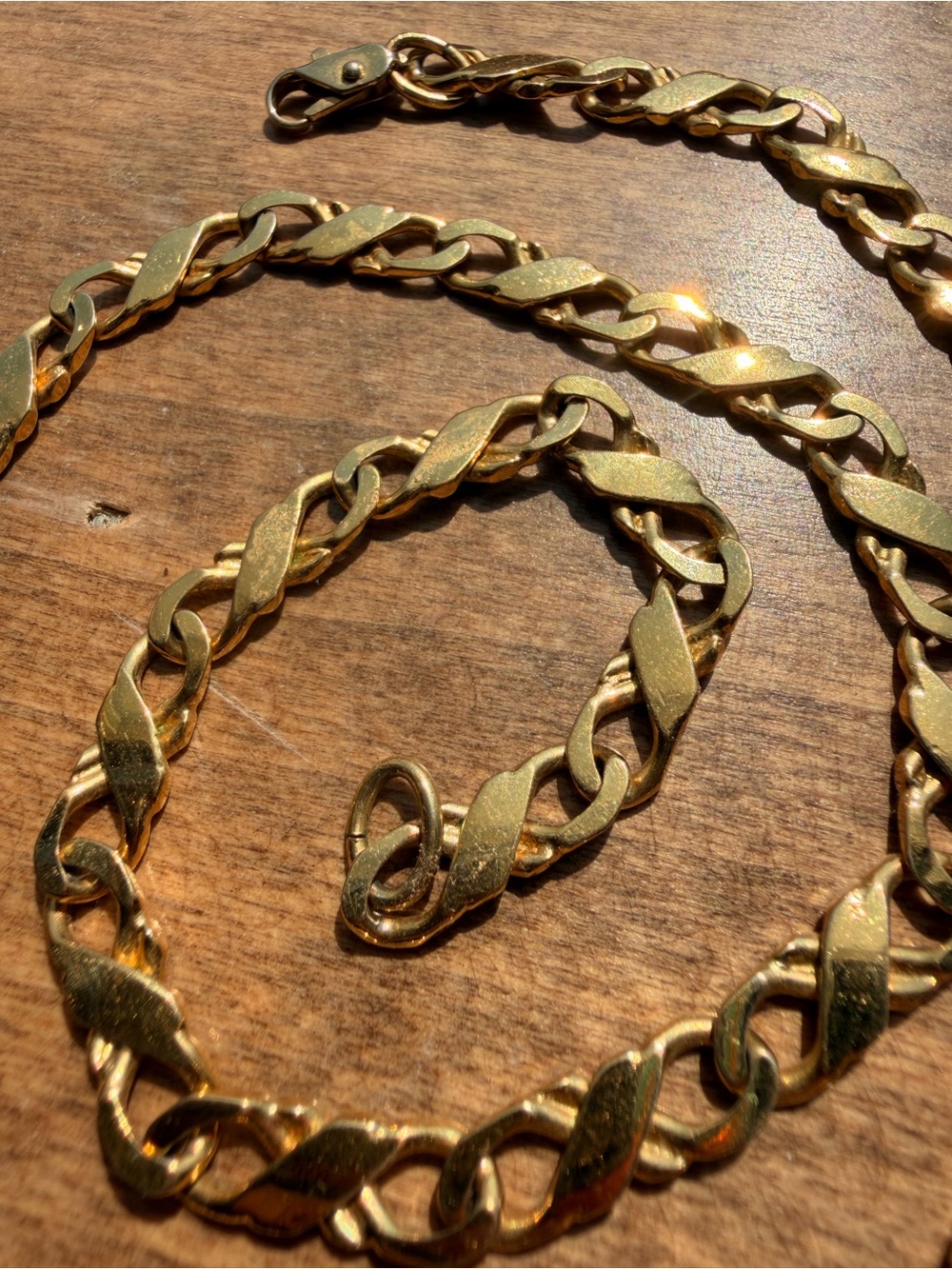 Women’s Gold-Tone Figaro Link Necklace